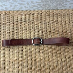 Vintage 90s Y2K Fossil Men’s M Distressed Soft Brown Leather Belt